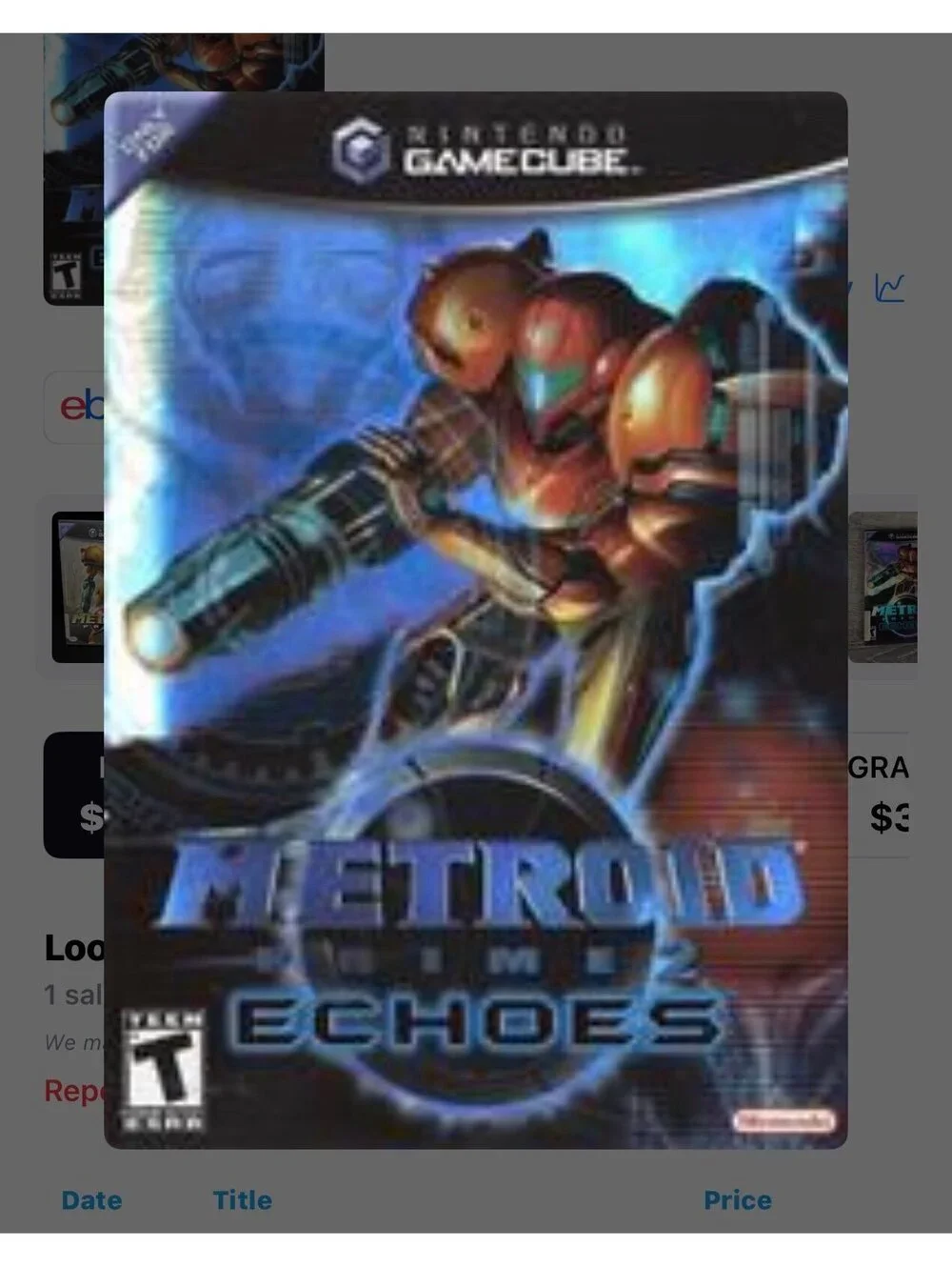 Metroid Prime Echoes 2 for Nintendo GameCube